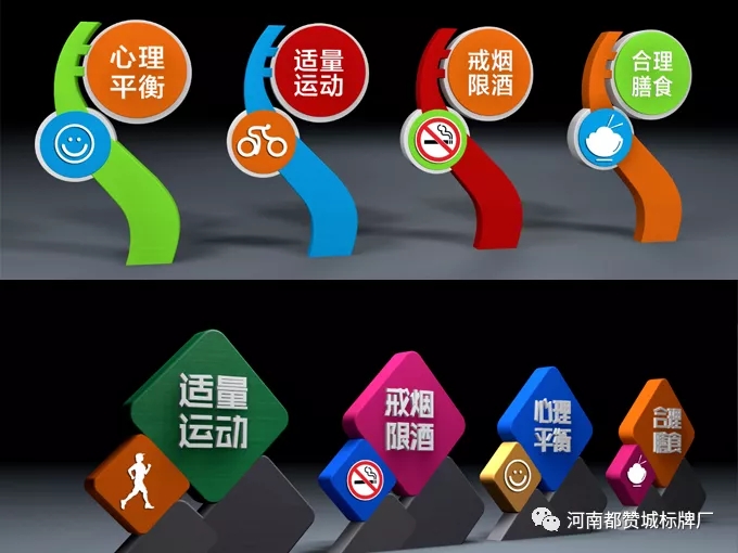 健康主題公園標識牌規劃設計