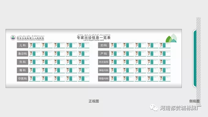 某人民醫院標識導視系統設計方案+制作案例