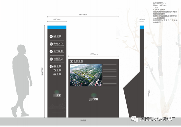 某房地產(chǎn)小區(qū)公寓標識標牌設計方案