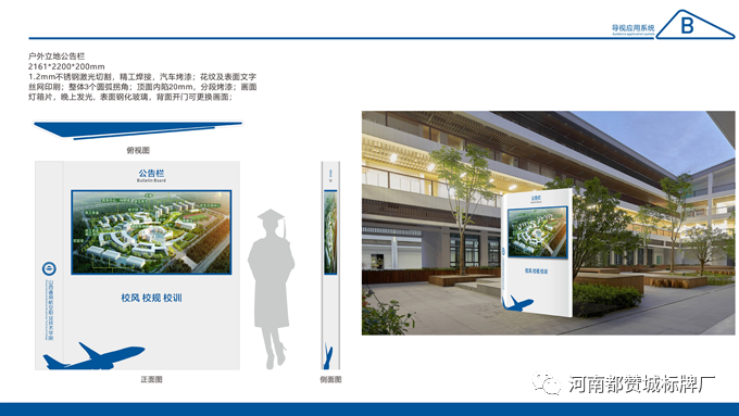 學校標識導視系統設計方案+效果圖