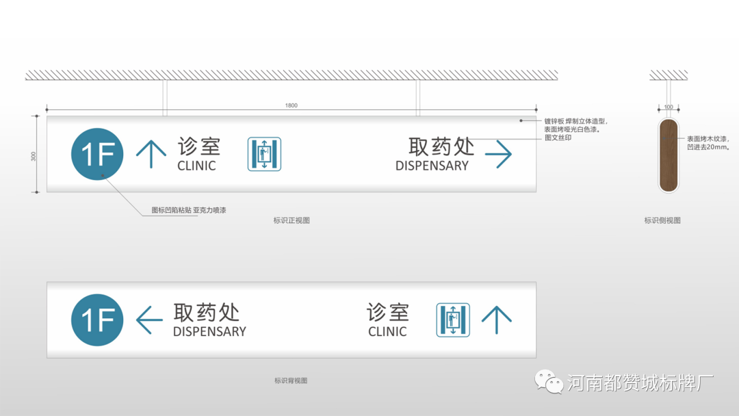 某老年病醫院標識導視設計方案