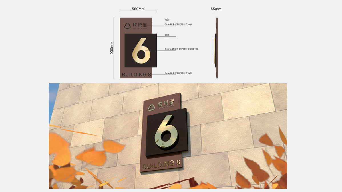 某小區園區標識標牌設計方案圖片